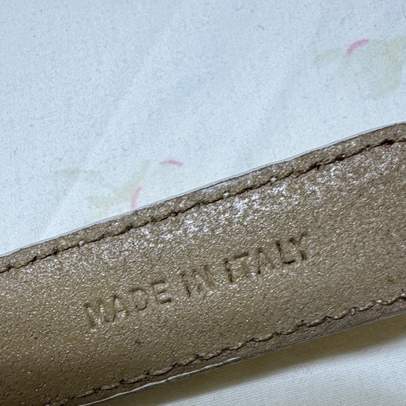 Bally Tan Leather Belt with Gold Buckle - Picture 8 of 15